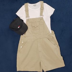 Khaki Short Overall